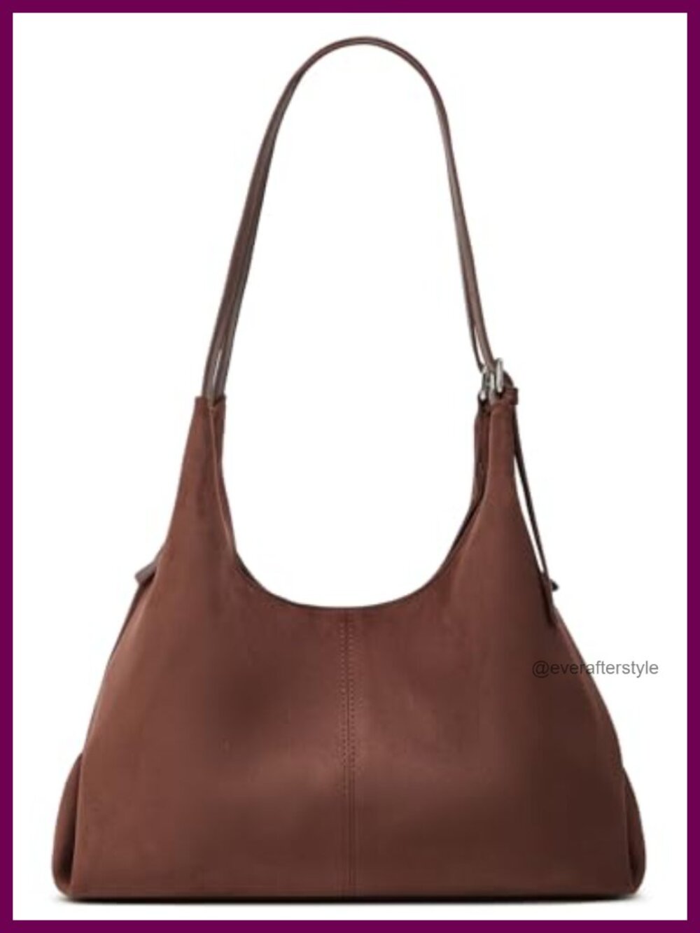 Suede Slouchy Hobo Shoulder Bag Women Trendy Satchel Crossbody Purse